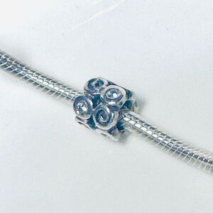 Pandora Elegant Stone and Silver Swirl Charm